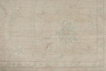 9x12 Ivory and Beige Turkish Oushak Rug