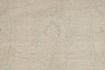 9x12 Ivory and Beige Turkish Oushak Rug