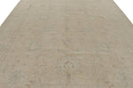 9x12 Ivory and Beige Turkish Oushak Rug