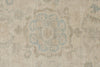9x12 Ivory and Beige Turkish Oushak Rug