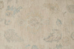 9x12 Ivory and Beige Turkish Oushak Rug