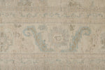 9x12 Ivory and Beige Turkish Oushak Rug