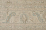 9x12 Ivory and Beige Turkish Oushak Rug