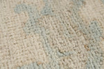 9x12 Ivory and Beige Turkish Oushak Rug