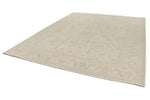 9x12 Ivory and Beige Turkish Oushak Rug