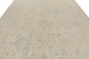 9x12 Ivory and Beige Turkish Oushak Rug