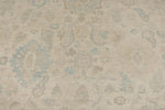 9x12 Ivory and Beige Turkish Oushak Rug