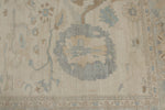 9x12 Beige And Blue Turkish Oushak Rug