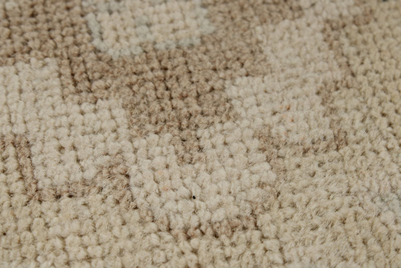 9x12 Beige And Blue Turkish Oushak Rug