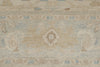 9x12 Beige And Blue Turkish Oushak Rug