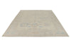 9x12 Beige And Blue Turkish Oushak Rug