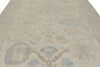9x12 Beige And Blue Turkish Oushak Rug