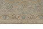 9x12 Beige And Blue Turkish Oushak Rug