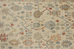 4x16 Ivory and Blue Turkish Oushak Runner