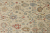 4x16 Ivory and Blue Turkish Oushak Runner