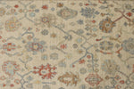 4x16 Ivory and Blue Turkish Oushak Runner