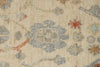 4x16 Ivory and Blue Turkish Oushak Runner