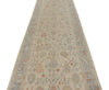 4x16 Ivory and Blue Turkish Oushak Runner