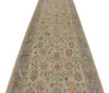 4x16 Ivory and Blue Turkish Oushak Runner