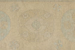 3x8 Blue and Ivory Turkish Tribal Runner
