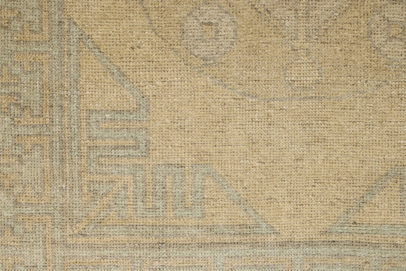 3x8 Blue and Ivory Turkish Tribal Runner