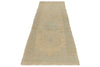 3x8 Blue and Ivory Turkish Tribal Runner