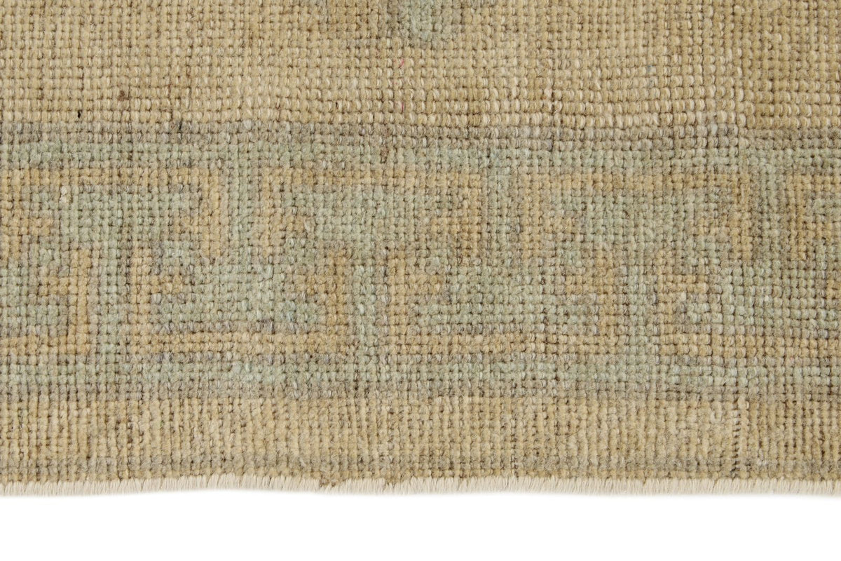 3x8 Blue and Ivory Turkish Tribal Runner