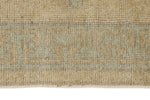 3x8 Blue and Ivory Turkish Tribal Runner