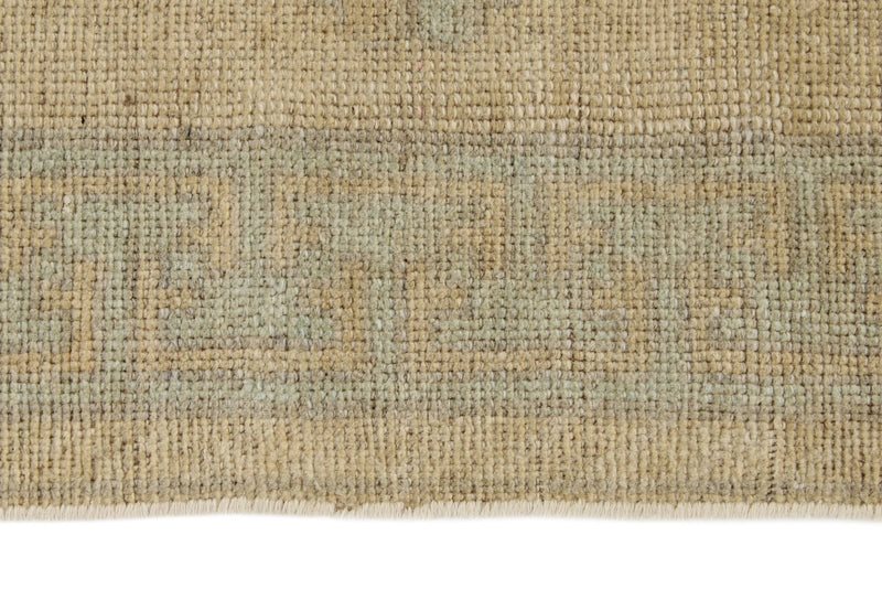 3x8 Blue and Ivory Turkish Tribal Runner