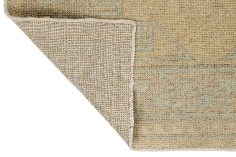 3x8 Blue and Ivory Turkish Tribal Runner