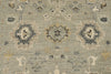4x6 Ivory and Multicolor Turkish Oushak Rug