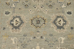 4x6 Ivory and Multicolor Turkish Oushak Rug