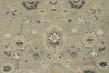 4x6 Ivory and Multicolor Turkish Oushak Rug
