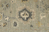 4x6 Ivory and Multicolor Turkish Oushak Rug