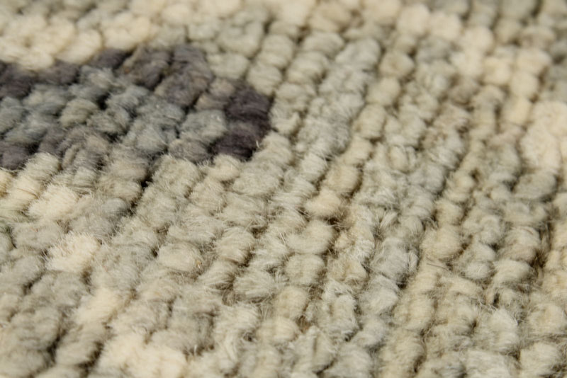 4x6 Ivory and Multicolor Turkish Oushak Rug