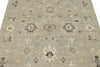 4x6 Ivory and Multicolor Turkish Oushak Rug