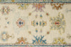 3x12 Ivory and Blue Turkish Oushak Runner