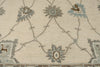 8x12 Ivory and Gray Turkish Oushak Rug