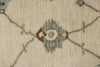 8x12 Ivory and Gray Turkish Oushak Rug