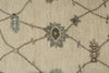 8x12 Ivory and Gray Turkish Oushak Rug