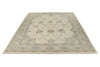 8x12 Ivory and Gray Turkish Oushak Rug