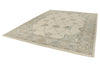 8x12 Ivory and Gray Turkish Oushak Rug