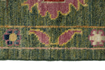 9x12 Green and Multicolor Turkish Oushak Rug