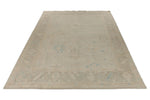 10x14 Ivory and Brown Turkish Oushak Rug