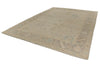 10x14 Ivory and Brown Turkish Oushak Rug
