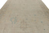 10x14 Ivory and Brown Turkish Oushak Rug