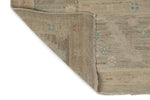 10x14 Ivory and Brown Turkish Oushak Rug