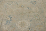 9x13 Beige and Ivory Turkish Oushak Rug