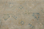 9x13 Beige and Ivory Turkish Oushak Rug