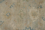 9x13 Beige and Ivory Turkish Oushak Rug